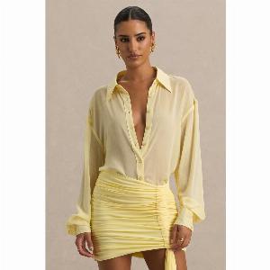 Zinna  Chemise citron à décolleté plongeant 85  au lieu de 115 