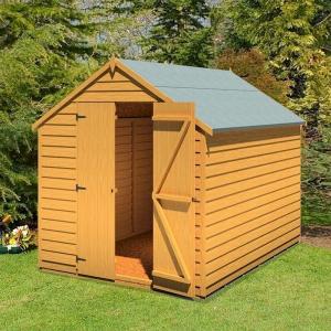 Shire Value Overlap Windowless Shed 8x6 with Double Doors