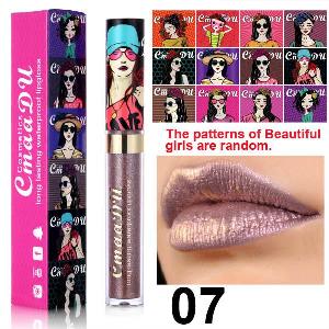 Caméléon rouge à lèvres diamant paillettes brillant à lèvres vernis à lèvres hautement pigmenté longue durée hydratant rouge à lèvres maquillage des lèvres cadeau pour les femmes 03