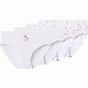 LIDL Promotion 46% de réduction sur le lot de 4 slips blancs pour fille 68 ans