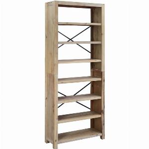 Bibliothèque 7 niveaux 80x30x200 cm Bois solide daposacacia