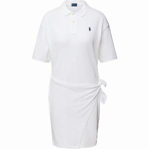 POLO RALPH LAUREN Abito polo in piquet con nodo