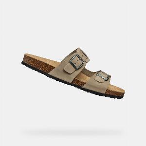 Sandailles Ghita pour homme en taupe maintenant à 6392  20 