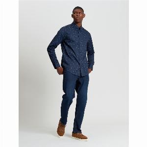 Enjoy 20 Discount on XXL Long Sleeve Stipple Print Shirt