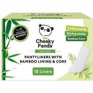 The Cheeky Panda Bamboo Core Pantyliners  Pack of 18