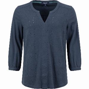 Weird Fish Mabel Broidery 34 Sleeve Top Navy Size 10