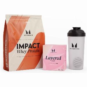 Coffret Impact Whey Protein  barre protéinée à 6 couches  Vanilla Birthday Cake  Salted Caramel