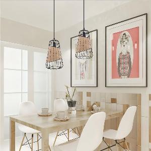 LanternInspired Rattan Ceiling Light for Cozy Natural Elegance