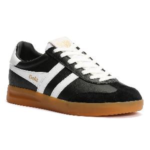 Promo  Baskets noires en cuir Gola Cyclone pour femmes à 40