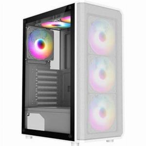 Enjoy 22 Discount on CiT Delta White Mid Tower Tempered Glass PC Case