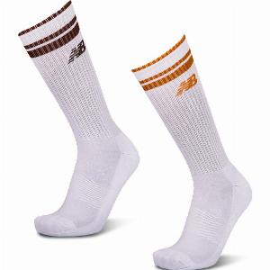 New Balance Crew 2 Pack Unisexe  Chaussettes Blanc  Taille 3538  Coton