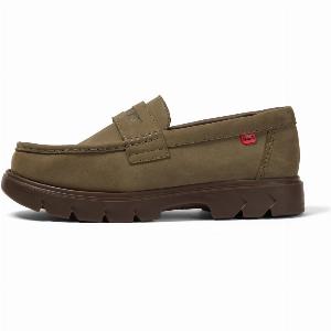 Adult Unisex Lennon Loafer Leather Dark Green Size 105