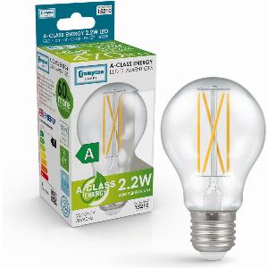 Crompton GLS LED Light Bulb UltraEfficient E27 22W 40W Eqv Warm White AClass Clear