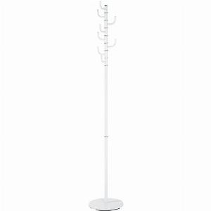 Get 50 Off Tahoe White Coat Stand with 8 Rotating Metal Hooks