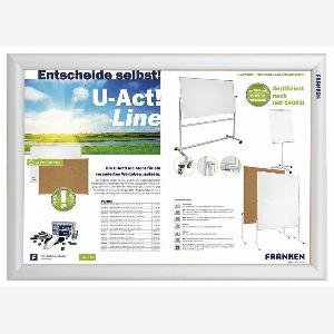 2 Rabatt auf feuerfeste Wechselrahmen für DIN A3 in Silber