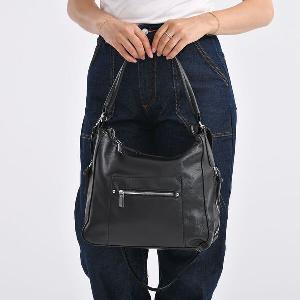 40 Rabatt auf schwarze CrossbodyTasche mit 5 Reißverschlusstaschen