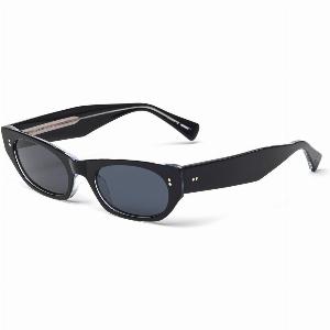 Laps Collection Woman SABRINA 022LP 009004 Outlet sunglasses Acetate Black Grey Cat Eye Antiglare