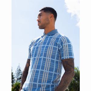 Fort check zip polo