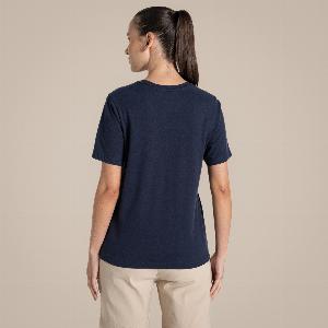 Craghoppers Womens Malibo Short Sleeved TShirt Blue Navy Grow