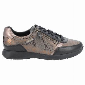 Mephisto Monia Full Grain Leather Womens Sneakers   Colour Chili