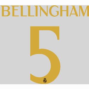 Avery Dennison Adult Away3rd  BELLINGHAM 5 Real Madrid 2324 Set  PRELOVED YELLOW  Adult