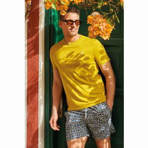 Tshirt arkos in tinta unita  colore mustard  taglia m