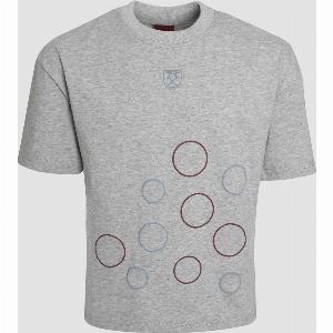 Grey Blue Junior Puff Print TShirt