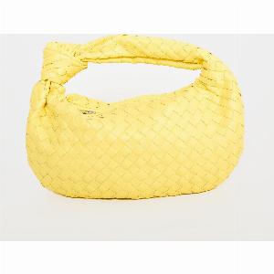 The Blame Lemon Woven Pu Knot Detail Mini Pu Bag