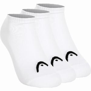PadelPoint Économie de 21 % Pack de 3 chaussettes de tennis Head unisexes blanches 3942