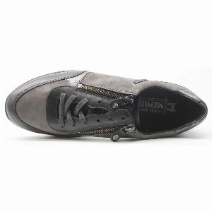 Mephisto Monia Suede Leather Womens Low Top Sneakers  Carbon  SizeUS 85 Women