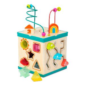 Tabletop Wooden Activity Cube