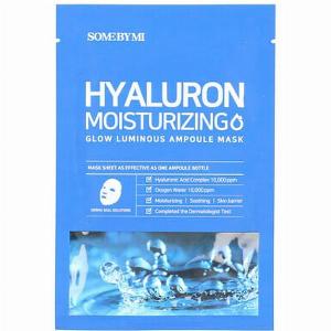 SOME BY MI Hyaluron Moisturizing Glow Luminous Ampoule Beauty Mask feuchtigkeitsspendende leuchtende AmpullenBeautyMaske 1 Tuchmaske 25 g 088 oz