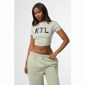 Enjoy 33 Discount on Kaiia KTL Logo Baby TShirt in Sage Colour