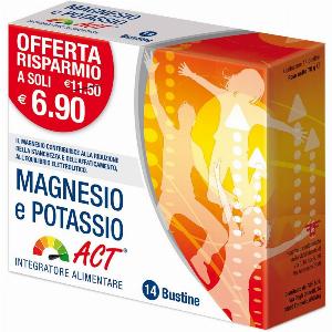 Integratore Magnesio e Potassio Act 14 Bustine ora a 276  43