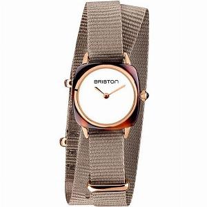 Ladies Clubmaster Briston Quartz Watch with a White Dial