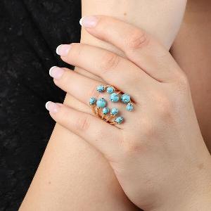 60 Rabatt auf blauen HowlitRing aus Messing entdecken