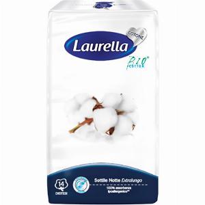 Laurella Assorbenti in Cotone Sottile Notte Disteso 14 pezzi