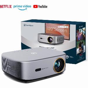 VANKYO Performance V700 Pro Projector with 120 Projector Screen  Silver