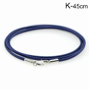 1 pezzo di cordoncino di cuoio corda collana creazione di chiusura a moschettone ricerca di gioielli accessori fai da te 45cm nero