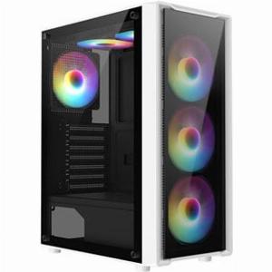 Enjoy 22 Discount on the CiT Blade White Mid Tower Gaming Case with Glass