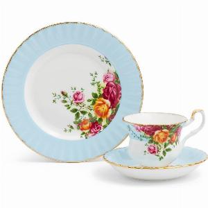 Ensemble de 3 pièces Old Country Roses Aqua avant 94  maintenant 93