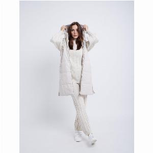 Doudoune sans manches effet cuir  Couleur Beige  Taille XL