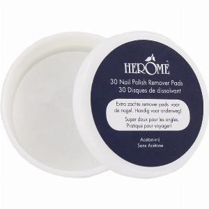 Disques de dissolvant soignant sans acétone Herôme 30pads