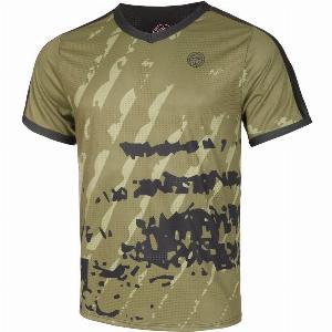 BIDI BADU Pure Wild VNeck Tshirt Hommes  Vert Olive  Gris Foncé