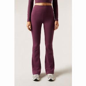 Calzedonia Pantalon Flare Soft Touch First Class Femme Bordeaux Taille L
