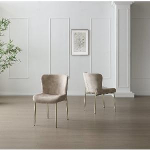 Enjoy 37 Discount on Giatalia Pietra Champagne Fabric Dining Chair