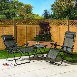 Zero Gravity Garden Bistro Set  2 Seat