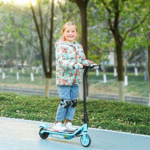 AIYAPLAY Electric Scooter for 614 with Dual Brakes  Colourful Light