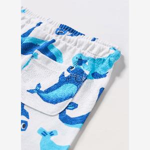 Blukids Shorts In Jersey Di Puro Cotone Neonato Bambino Bianco Taglia 912