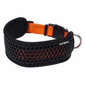 Collier Icepeak PetComb orange taille M  tour de cou 30 à 50 cm l 55 mm pour chien